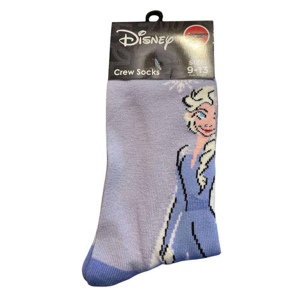 NEW ~ DISNEY CREW SOCKS ~ "FROZEN" ~ ELSA ~ SIZE 9-13 ~ EQUALIZER ACCESSORIES